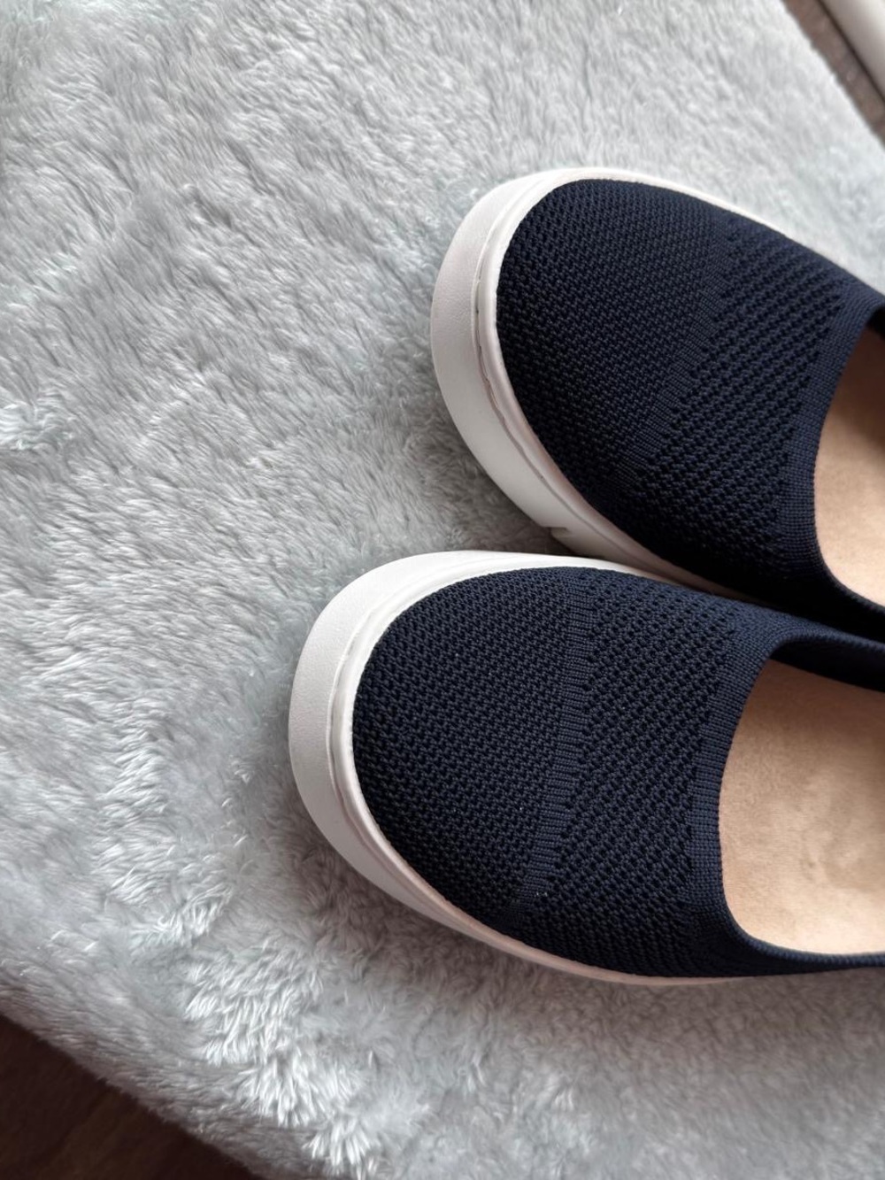 Vionic Uptown Knit Skimmer Flats Navy Blue Size 40 - Picture 3 of 5